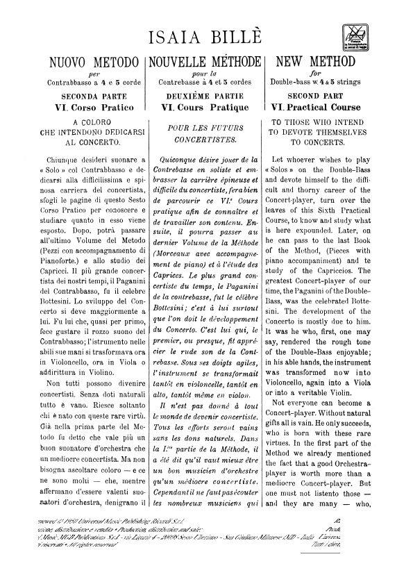 Nuovo Metodo Per Contrabbasso A 4 E 5 Corde